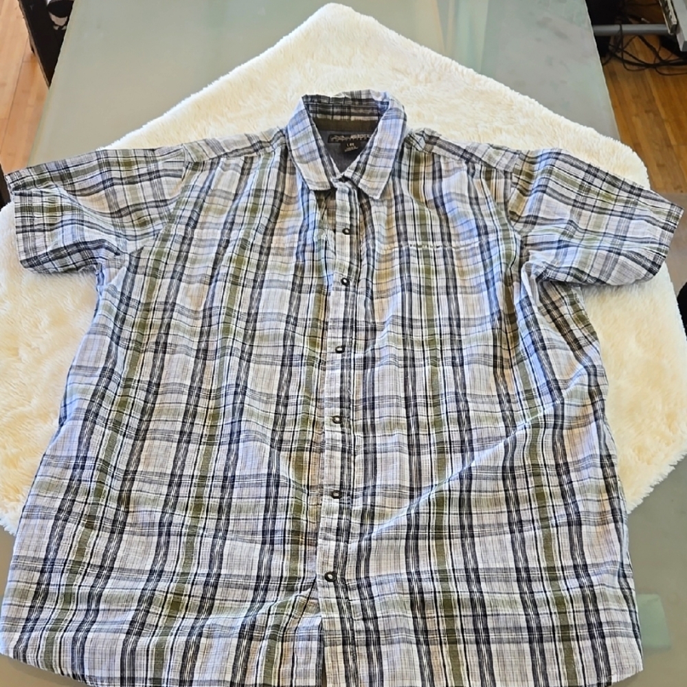 Canyon Guide Outfitters Men's Plaid Short Sleeve Shirt